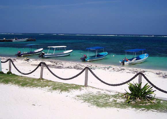 Boats at Puerto Morelos